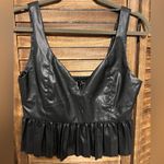 ZARA  Brand new never worn leather top. Cropped.
Black
Modern Photo 0