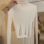 ZARA Cropped White Turtleneck Photo 1