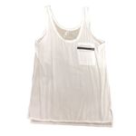 Color Story Sleeveless White Sheer Tank Top Tunic With Zipper Pocket Size L Size L Photo 6