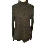 American Eagle  Gray Knit Mock Neck Oversized Small Sweater Photo 1