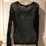 Ralph Lauren Black Fishnet Sweater NWT x/s Supply Photo 7