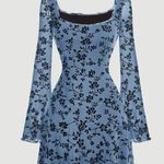 blue floral mini dress Size M Photo 0