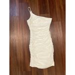 Princess Polly  JOCASTA MINI bodycon DRESS WHITE Size 4 Bachelorette Bride Photo 3