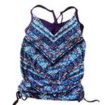 Athleta Swimsuit Marrakesh Side Scrunch Tankini Swim Top Size 32 B/C UPF+50 Photo 1