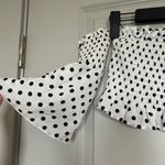 Skylar + Madison White and Black Flutter Sleeve Crop Blouse Photo 1