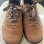 SAS Walk Easy Shoes Womens Sz 9.5M Oxford Suede Brown Tripad Lace Up Walking USA Photo 4