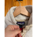 Patagonia  Cream Sherpa Fleece Snap Pullover Women's Medium Better Sweater Style Photo 2