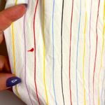 English Factory Smocked Flutter Cap Sleeve Stripes Dress Photo 11