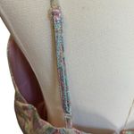 Laundry by Shelli Segal  Women's SZ 14 Dress Baby Doll Shiny Aztec Pastel Photo 12