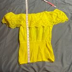 Arden B Yellow Off The Shoulder Blouse Photo 6