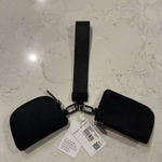 Lululemon  Dual Pouch Wristlet Black New With Tags Photo 1