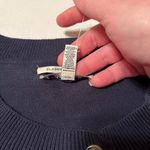 G.H. Bass & Co. colorblock striped cardigan Womens Size Medium NEW Blue Photo 7