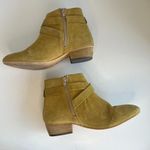 Rebels Mustard Yellow Brett Genuine Suede Zipper Ankle Heeled Boot 8 Photo 1
