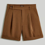Madewell NWT  The Harlow Tailored Short‎ in Light Roast Brown Size 2 Photo 0