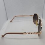 Jessica Simpson Pink & Gold Aviator Sunglasses Photo 2