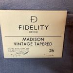 Fidelity Denim Size 26 Lavender Madison Vintage Thread Distressed‎ Jeans NWT Purple Photo 3