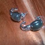 Madagascar Fire Labradorite Stainless Steel Solitaire Stud Earrings Photo 3