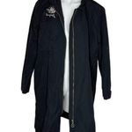 HUMMEL DENMARK Black Embroidered Jacket Enthusiasm Passionate Life Longer Length Size M Photo 4