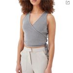 NWT 4th & Reckless Gray Sleeveless Wrap Top Size XL Photo 4