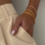 Gold Bracelets for Women, 14K Real Gold Jewelry Sets for Women Photo 5