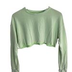 Sundry Pastel Green Cropped Long Sleeve Top Size 0, Ladies XS activewear Photo 0
