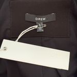 Drew NWT Midas Faux Leather Elbow Patch Blazer Jacket Women's Small Black Career Photo 11