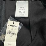 EXPRESS Wide Leg Pants Women's 12L Black Super High Rise Button Side Back Zipper Photo 3