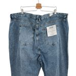 Good American Good Boy Straight Jeans Indigo678 Distressed Blue Plus Size 28 Photo 7