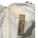 J.Crew  Seersucker Blue & White Striped V Neck Dress Size 4 NWT Photo 8