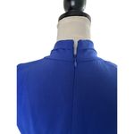 Calvin Klein Military Dress V Neck Belted Pleated Sleeveless Sz 0 Office Siren Photo 6