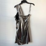 Guess  Veronica One Shoulder Mini Dress Silver Metallic 16 Photo 5