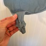 BDG Ribbed Bodysuit Vneck Spaghetti Straps Blue Size Large Photo 3