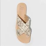 A New Day  Laila Snakeskin Woven Strappy Slip On Sandals 8 Photo 2