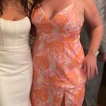 Lulus Pink Floral Jacquard Midi Dress Size XL Photo 4