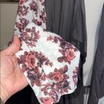 Self Esteem Stylish Gray Cardigan with Floral Sleeves Photo 4