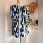 Ellen Tracy Multicolored Sleeveless Cowl Neck Top Photo 4