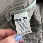 Miss Me  Women's Size 28 CP1343 Linen Blend Capri Sequin LT Sage color pants. Photo 3