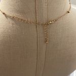 A New Day  necklace goldtone dainty dot dash fashion jewelry New Photo 2