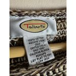 Talbots VTG  Women’s Sweater Open Knit 100% Cotton L Hippie Festival Boho Grunge Photo 2