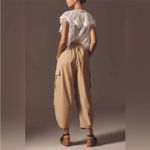 Anthropologie  Oversized Utility Ankle Pants Khaki Size XL NEW Photo 8