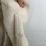 Au Lieu Soft Fuzzy Faux Fur lined Draped Vest Top Outerwear Small / Medium Gray Photo 7