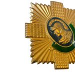 Vtg British Army The Royal Scots Infantry Regiment Pin Badge Blue Green Enamel Photo 4