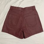 ZARA  High Waisted Faux Leather Shorts Photo 1