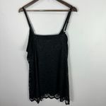 K Jordan Tank Top 1X Black Lace Gothic Whimsigoth Dark Romantic Y2K Fairy Grunge Photo 4