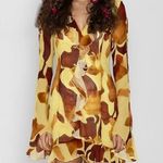 THE WOLF GANG Rhapsody Mini Dress NEW Yellow Photo 0