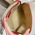 Jimmy Choo Red Saffiano Leather Cosmetic Bag Photo 9