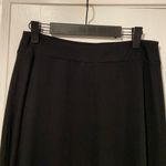 Joe B  Size L Black Pull On High Double Slit Stretchy Flowy Maci Skirt Photo 1