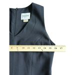 Vintage Tootto New York Brand Size Small 100% Wool Black Sleeveless V Neck AB1 Photo 5