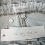 Jonathan Simkhai Organic Light Blue Henley Tie Waist Straight Leg Jeans Sz 30 Photo 8