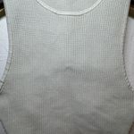 Aritzia  BABATON SCULPT KNIT MUSCLE TANK CROP TOP WHITE SMALL RIBBED EUC Photo 2